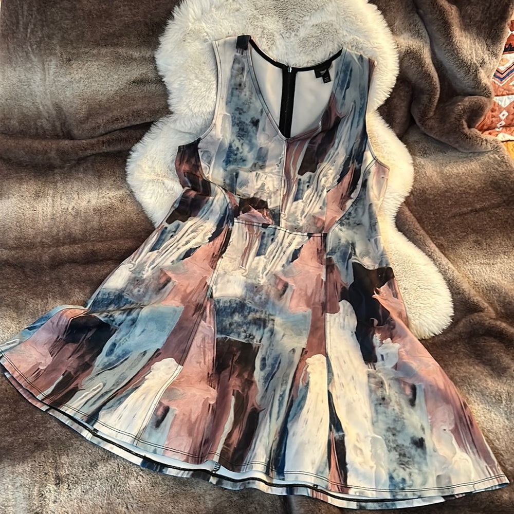 Massino Sleeveless Dress in Scuba Fabric Sz XL